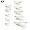 OCEAN CAT 10 Packs Feather Fish Skin 6 Hooks Fishing