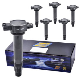 Set of 6 Herko B077 Ignition Coil For Mitsubishi L4 2.0L 2.4L 3.0L 2007-2015