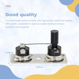 yrjns 232306 RV Water Heater Thermostat Switch Compatible with Suburban SW Series SW6DE SW6DEL SW10DE SW10DEL SW12DE SW12DEL 120V High Limit T-Stat Switch 130°F