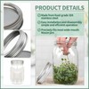 4 Pack Sprouting Lids for Mason Jars, 304 Stainless Steel
