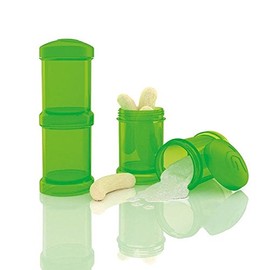 Twistshake 78026 Milchpulverbehälter, 2x 100 ml/3 oz, grün