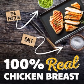 Savory Prime Chicken Jerky Dog Treats, Made with 100% Real Chicken Breast, Farm Raised, Healthy, Easily Digestible, High Protein, Satisfies Dog's Urge to Chew, 1 Pound (Pack of 1)