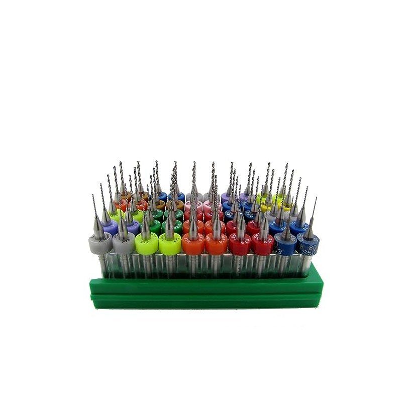 Carbide Drill Bit Set - 50 Pieces / 25 Sizes
