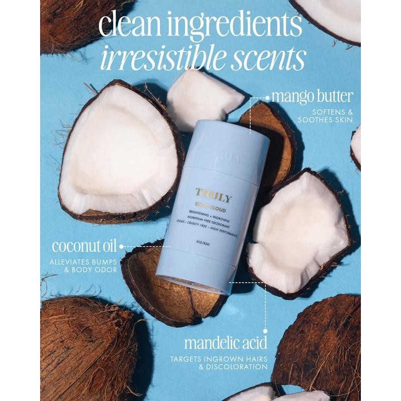 Coco Cloud Ingrown Prevention and Brightening Deodorant - Warm Vanilla