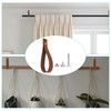 BUXIMN 6pcs Leather Straps for Hanging, Leather Curtain Rod Holder,