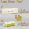 Home-X Single Stick Butter Container - Form Fitting Butter Dish