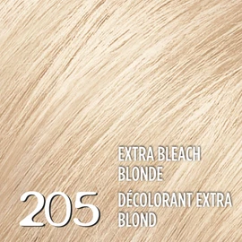L'Oréal Paris Feria Advanced Lightening System Permanent Hair Bleach, 205 Extra Bleach Blonde, with Anti-Brass Purple Conditionner, Hair Color for Women, 1 EA