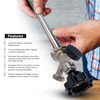 Midline Valve 6 Inch Frost-Free Anti-Siphon Sillcock with Integral Vacuum