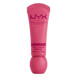 NYX PROFESSIONAL MAKEUP Smushy Matte Lip Balm tono Swipe Sesh (rosa chicle), 8 ml - Blsamo labial efecto tinta coreana con aroma a fresas con crema,  