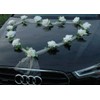 Organza Heart Car Decoration Wedding Car Decoration, Rose Decoration, Bride