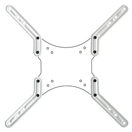 Drall VESA Adaptor Plates for LCD LED OLED Plasma Curved TV Mount Extension from VESA 200 to 300 and 400 White Model: AD22W