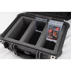 WorldCaseCompany Precut Card Collectors Foam insert fits Pelican 1400 Apache 2800 case +nameplate