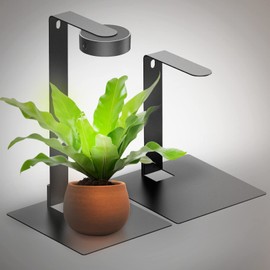 ONF Mist O Desktop Planted Lighting LED Light for Indoor Plants Brightness Dimmable Full Spectrum Grow Light, Room Decoration, Terrarium Light for Potted Plant and Succulent Matt Black