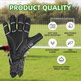 Scott Edward Goalie Gloves, Flexible and Comfortable Goalkeeper Gloves, Soccer Gloves, Junior Pro Adult Latex Gloves, Multiple Colors Available