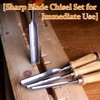 ATOPLEE Wood Chisel Set for Woodworking, 4 pcs Professional Wood