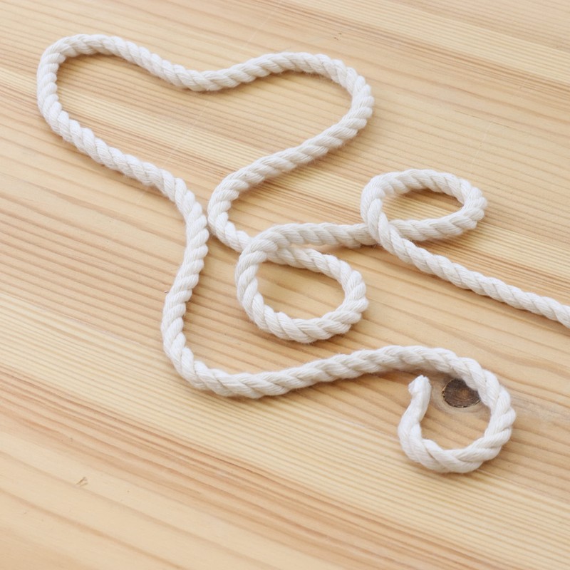 GRÜNTEK 3mm x 150m Macramé Cord - 100% Natural Cotton,