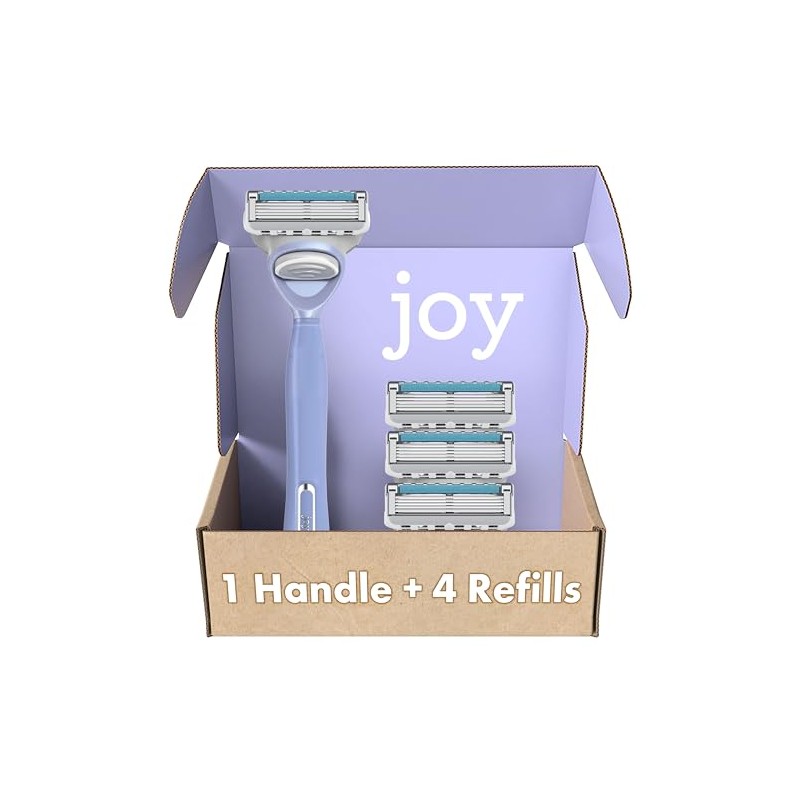 Joy - Mango de afeitar para mujer + 4 recambios