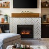 DICOFUN 10-Sheet Herringbone Tile Peel and Stick Backsplash, Polished White