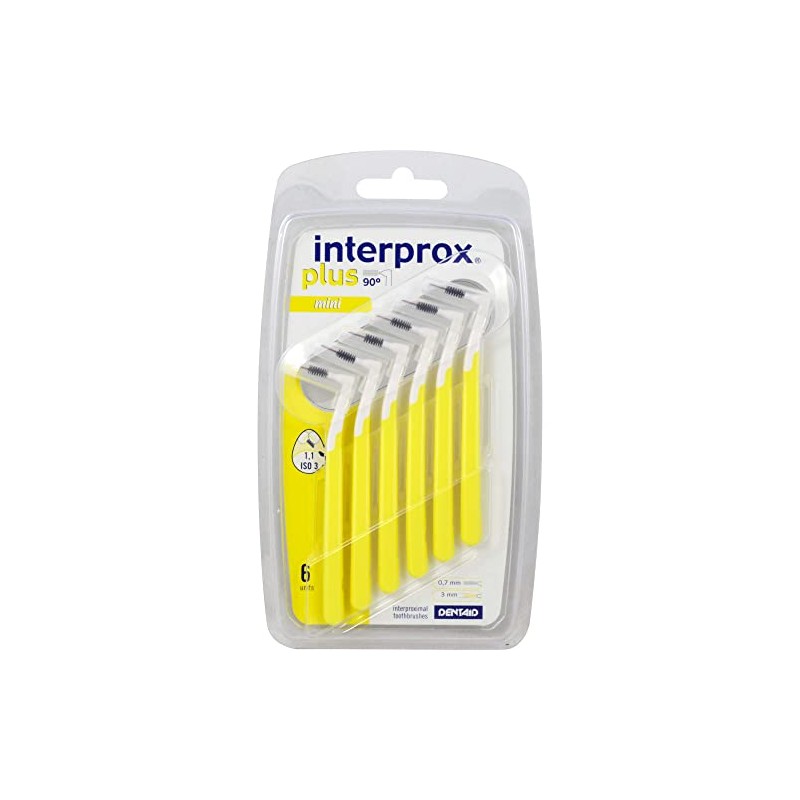 Interprox Plus Mini Yellow Interdental Brush Pack of 6