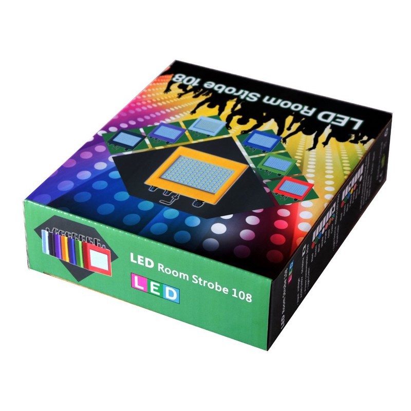 Led Strobe Light,108Pcs White Led flashing light,flashbulb,Stroboflash,Stroboscopic,Black Body, Use For