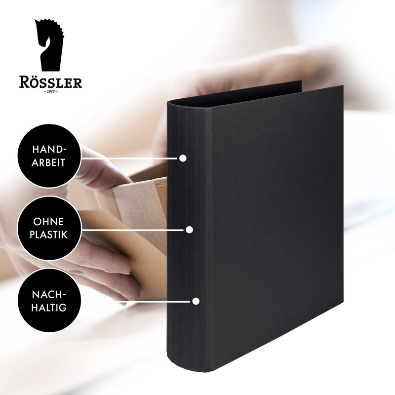 Rössler Soho A4 50mm 4 Ring File Spine Ring -