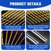10Pcs Mini Twist Drill Bit Set, 0.6mm-2.2mm Micro Engraving Drill