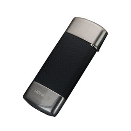 Slim Soft Flame Lighter, Cigar Butane Torch Lighter, Refillable Lighter with Wheel Flint Ignition, Mini Pocket Lighter, Great Gift for Men for Birthday, Christmas (No Gas) (Black)