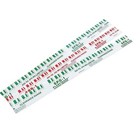 Allstar Performance Plastigage, 0.002-0.006 in and 0.025 to 0.076 mm Measurement Range, 12 in Strips, Green/Red, Kit