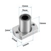 QUARKZMAN LMH8UU Linear Ball Bearings x 2 Pieces Chrome Steel