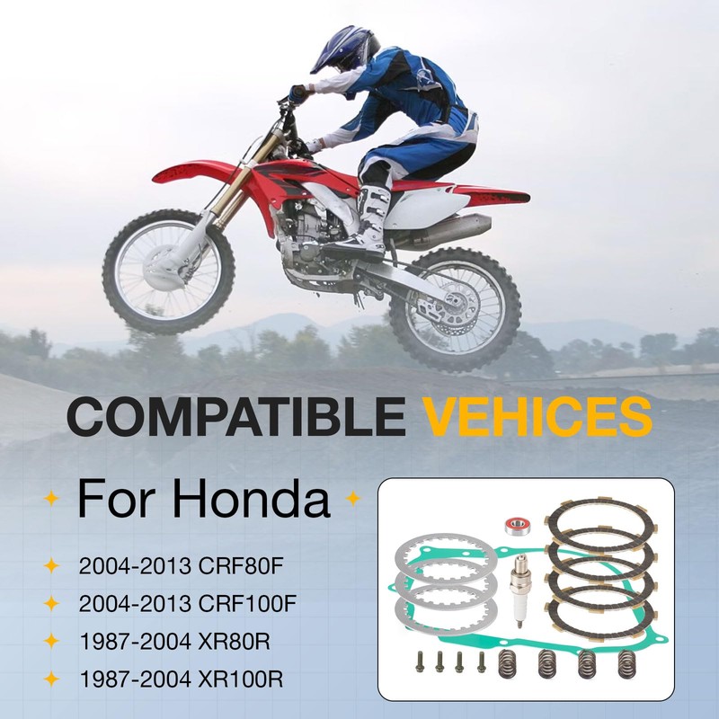 Heavy Duty Clutch Friction Plates & Gasket Kit for Honda