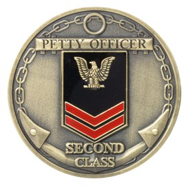 United States Navy Petty Officer First Class Rank Challenge Coin
