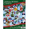Tobin Lots of Fun Snowmen Ornaments Felt Applique Kit, 3-Inch