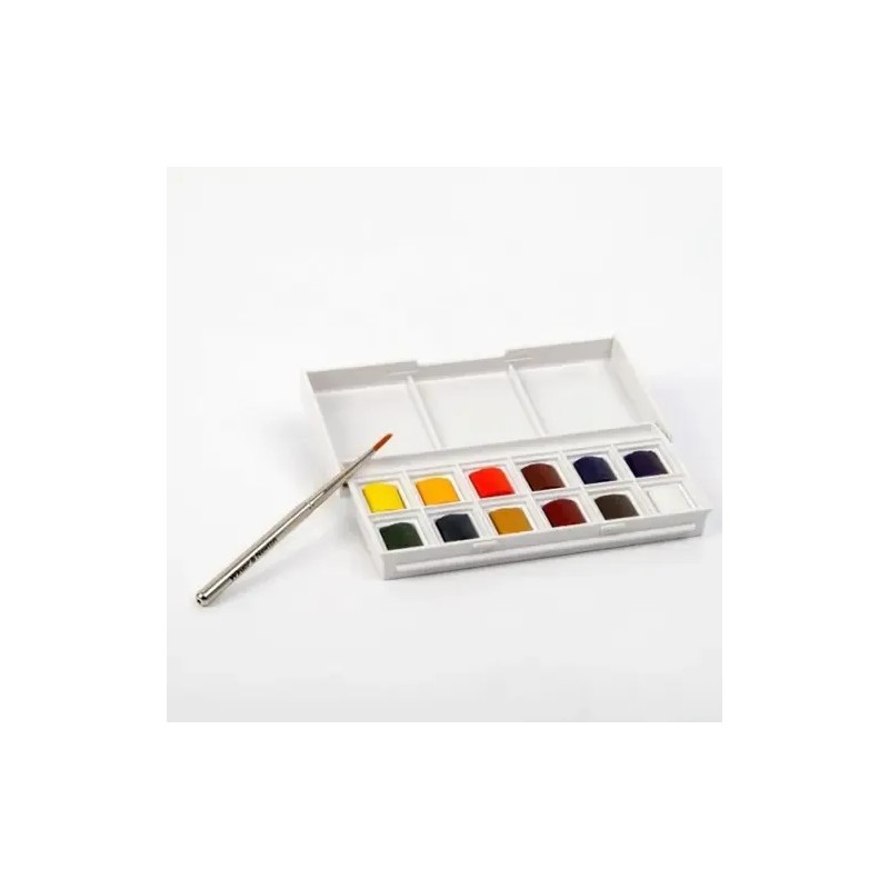 Set Acuarelas Cotman Wisor & Newton X 12 C. +