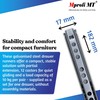 Mprofi MT® 4 Pieces, 2 Pairs | Drawer Runners 182mm