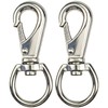 2.6in Swivel Snap Hooks, 2Pack Stainless Steel Trigger Clips, Corrosion