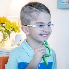 TalkTools Baby Chewy | Oral Motor Sensory Tool for Kids and Toddlers | Therapy Tools to Improve Chewing and Biting (Ridges, Green)