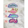 Totally tied and dyed Nudibranchs Sea Slug Holographic Vinyl Sticker