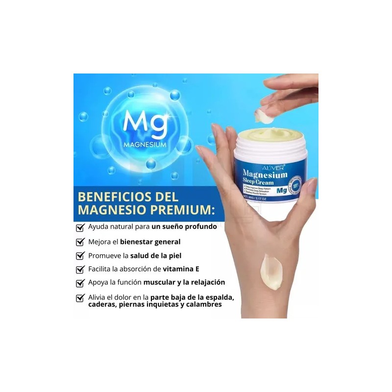 Crema De Magnesio Alivio Muscular Relajación Descansa Mejor