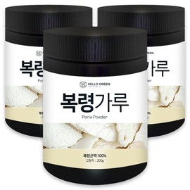 Hello Green Poria Powder 200gx3 (boxes) / 헬로우그린 복령가루 200gx3(통) 분말
