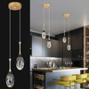 BBLLWJ Modern Black Gold Pendant Light Dimmable LED Ceiling Light