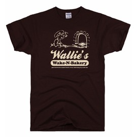 DIRTYRAGZ Men's Wake and Bake Weed Pot Brownies T Shirt L Brown
