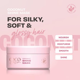 Lee Stafford Coco Loco Agave Coconut Shine Mask Treatment, White, 200 ml