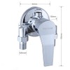 Wall Mounted Brass Exposed Shower Faucet with Control Valve Switch