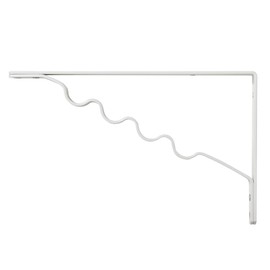 Wake Sangyo TK-102 Hanger Bracket, White, 8.3 inches (210 mm), Shelf Bracket, Placing, Hanging, 2 Functions, Pack of 1