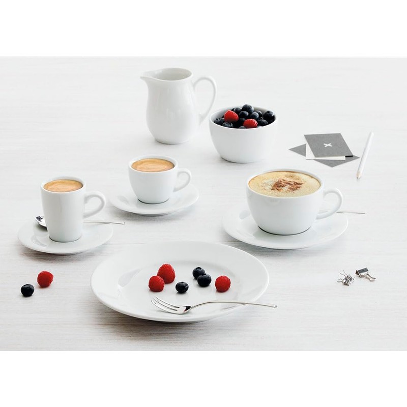 Pronto Egg Cup with Base [Set of 6] Colour: White
