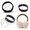 LEATHER UNLTD Earmuff Findings - Make Your Own Earmuffs (Black)