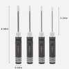 Slotted Screwdriver Set, 4 Pieces, RC Tool Set, for RC