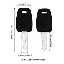 GVSS 2 Pieces Travel Key for Suitcase, Key TSA007 TSA002 for Luggage Lock, Key Key for TSA Padlock Suitcase Plane for Customs Luggage, Compatible with Most TSA Locks