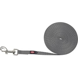 TRIXIE Recall Lead XS–S, 15 m 10 mm in Graphite - Long Dog Lead for Training and Outdoor - for Very Small to Small Dogs - 19802