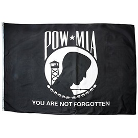 Quality Standard Flags POW MIA Polyester Flag, 4 by 6'